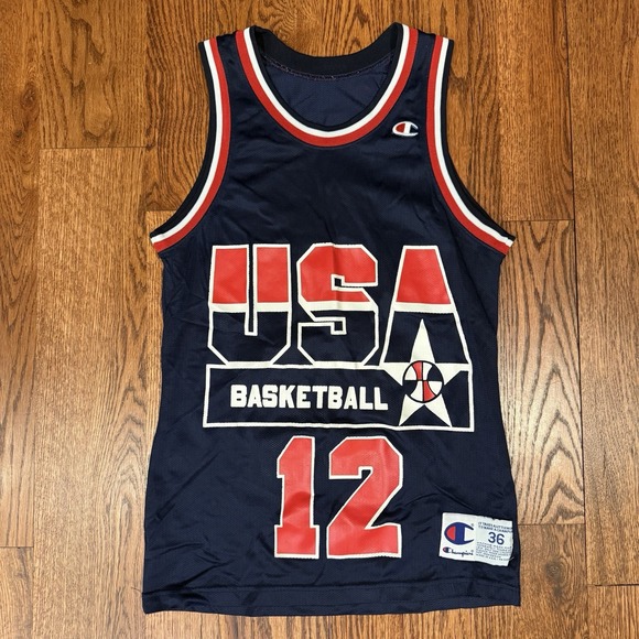 Vintage Champion Team USA Basketball Dominique Wilkins Jersey - Main Image